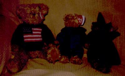 3 bears in clothes