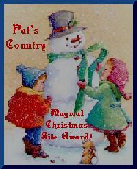 Pat's Country Magical Christmas Site award