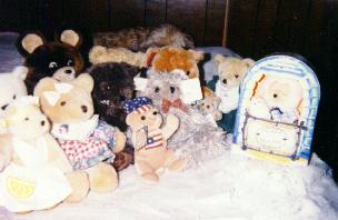 picture of a teddy bear collection
