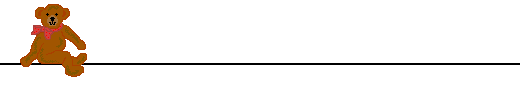 teddy bear sitting on a black divider line